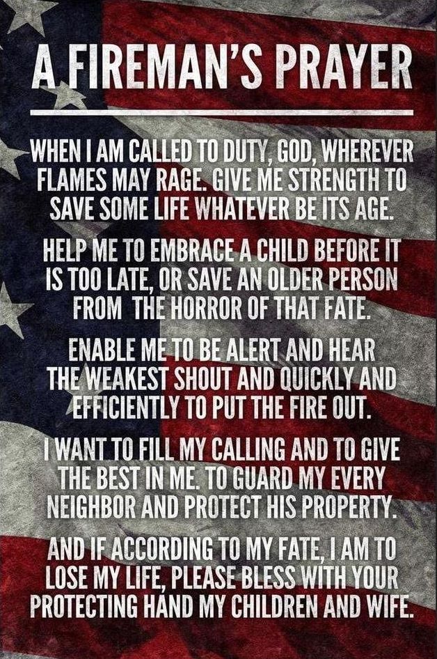 A Fireman's Prayer